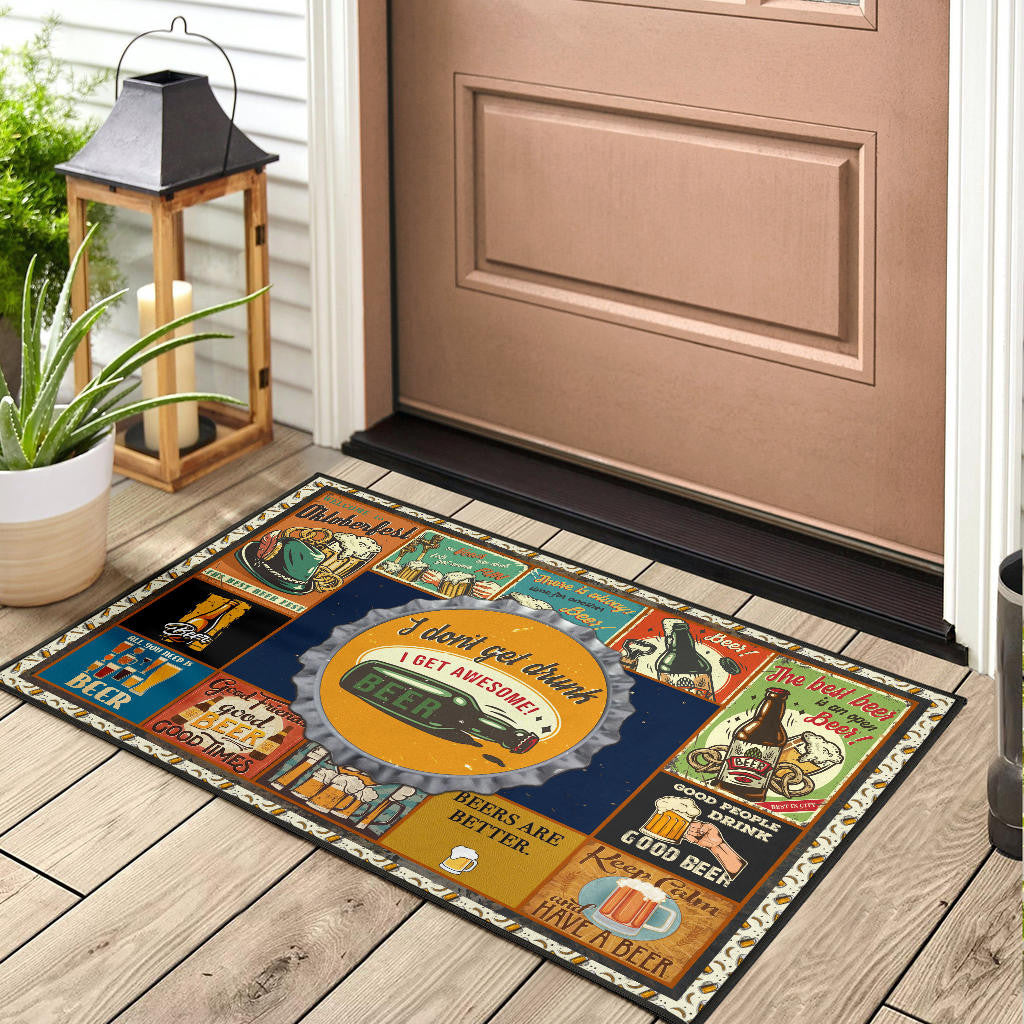 Drinking Beer Door Mat Hobby Home Decor Custom For Fans NT031801