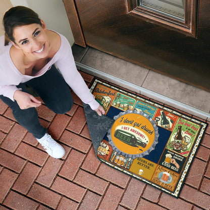 Drinking Beer Door Mat Hobby Home Decor Custom For Fans NT031801