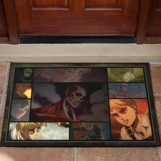 Armin Arlert Attack On Titan Door Mat Anime Home Decor Custom For Fans NA032101