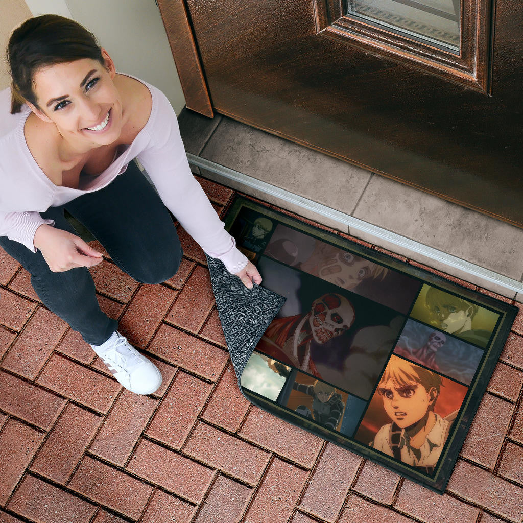 Armin Arlert Attack On Titan Door Mat Anime Home Decor Custom For Fans NA032101