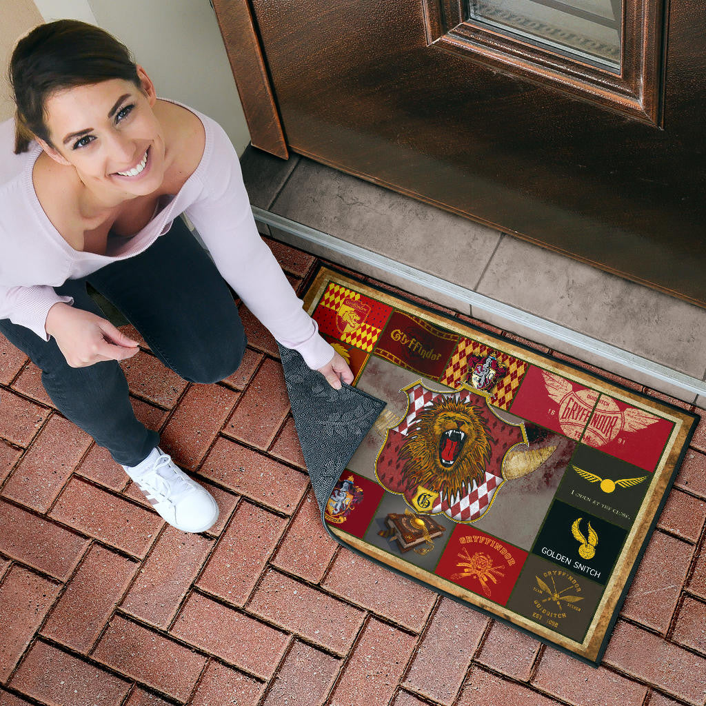 Gryffindor House Harry Potter Door Mat Movie Home Decor Custom For Fans NT032101