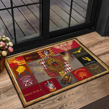 Gryffindor House Harry Potter Door Mat Movie Home Decor Custom For Fans NT032101