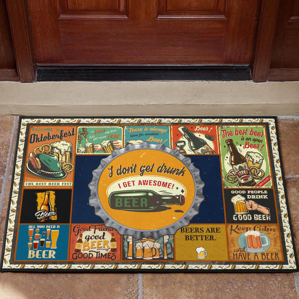 Drinking Beer Door Mat Hobby Home Decor Custom For Fans NT031801