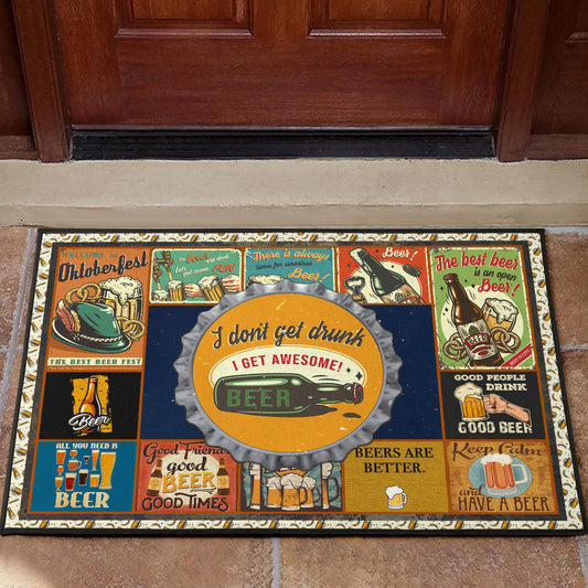Drinking Beer Door Mat Hobby Home Decor Custom For Fans NT031801