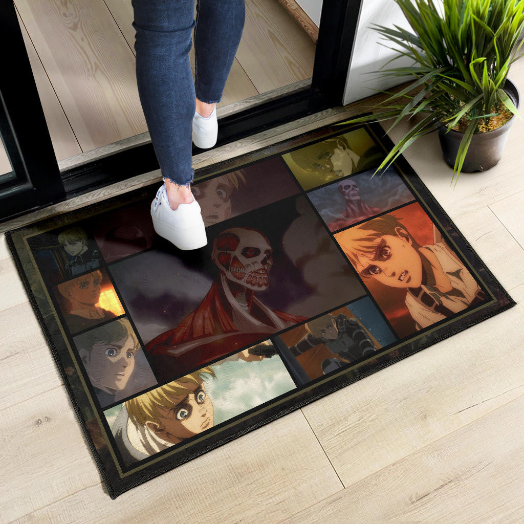 Armin Arlert Attack On Titan Door Mat Anime Home Decor Custom For Fans NA032101