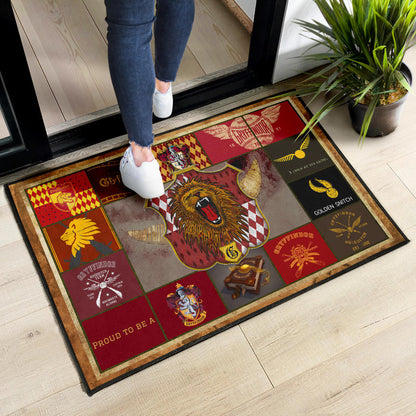 Gryffindor House Harry Potter Door Mat Movie Home Decor Custom For Fans NT032101
