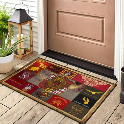 Gryffindor House Harry Potter Door Mat Movie Home Decor Custom For Fans NT032101