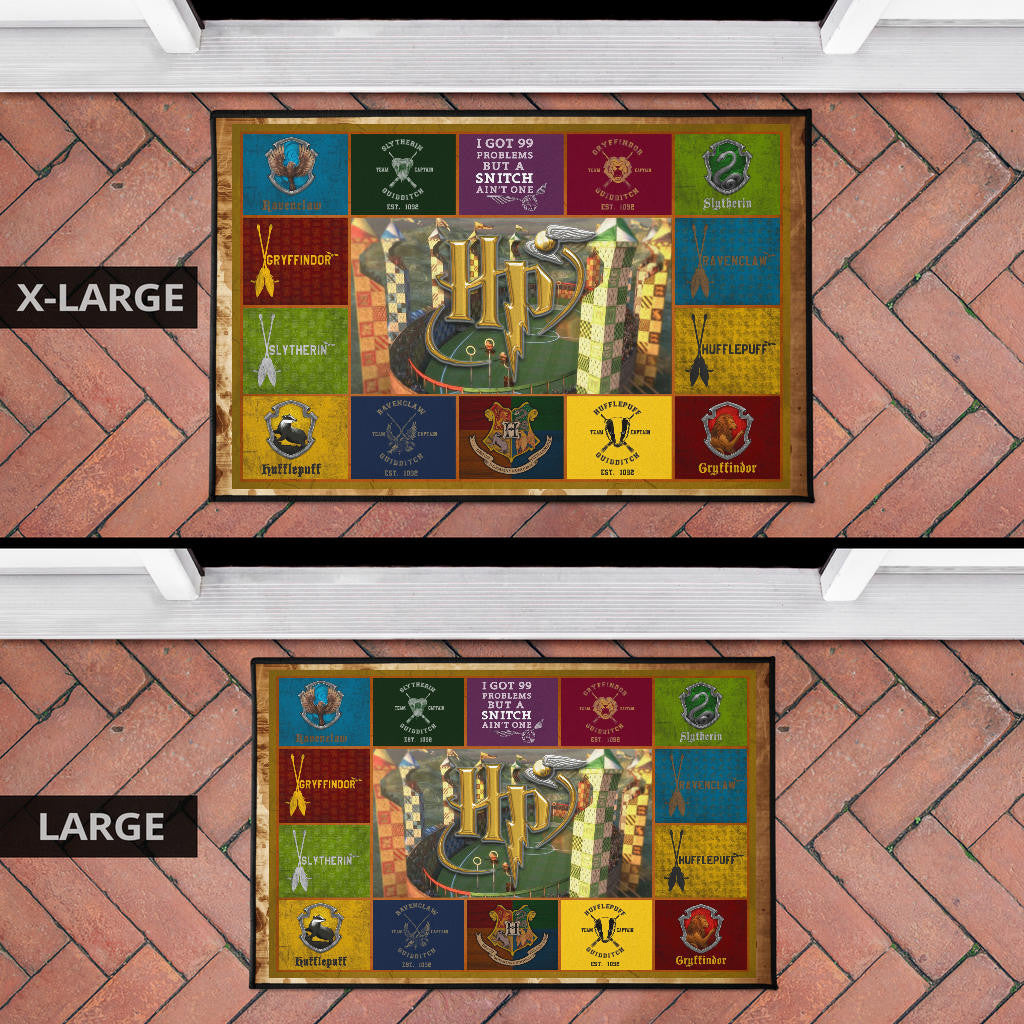 Quidditch At Hogwarts Harry Potter Door Mat Movie Home Decor Custom For Fans NT032102