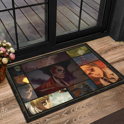 Armin Arlert Attack On Titan Door Mat Anime Home Decor Custom For Fans NA032101