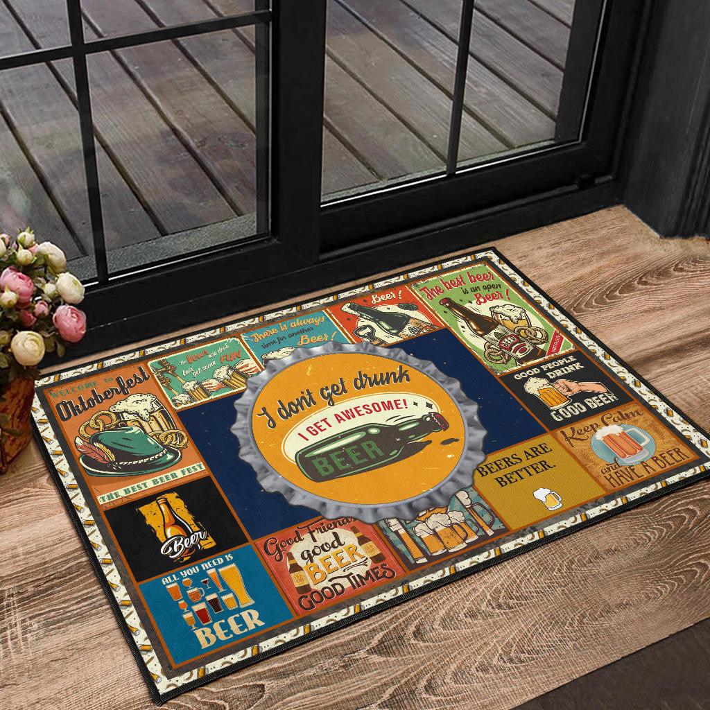 Drinking Beer Door Mat Hobby Home Decor Custom For Fans NT031801