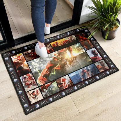 Colossus Titan Attack On Titan Door Mat Anime Home Decor Custom For Fans NA032804