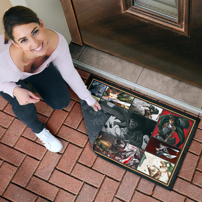 Levi Ackerman Attack On Titan Door Mat Anime Home Decor Custom For Fans NA032103
