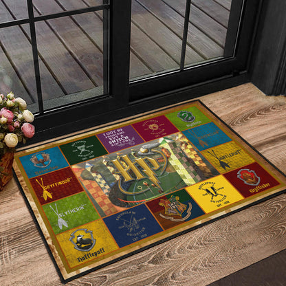 Quidditch At Hogwarts Harry Potter Door Mat Movie Home Decor Custom For Fans NT032102