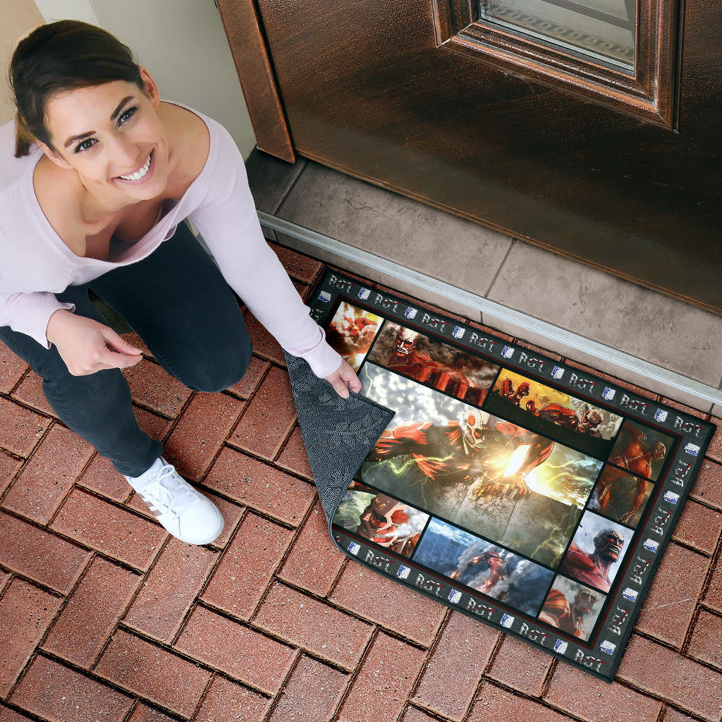 Colossus Titan Attack On Titan Door Mat Anime Home Decor Custom For Fans NA032804