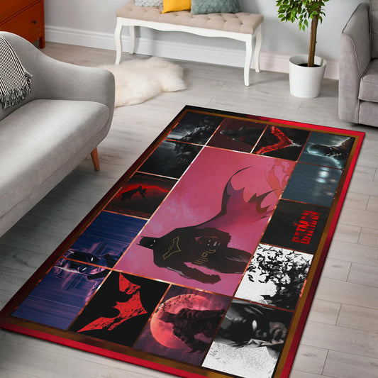 The Bat Man Dark Knight Area Rug Movie Home Decor Custom For Fans NT031401