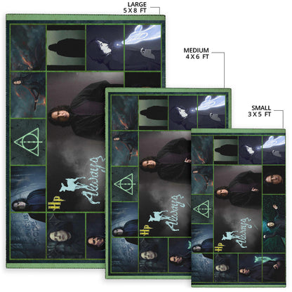 Severus Snape Harry Potter Area Rug Movie Home Decor Custom For Fans NT031702