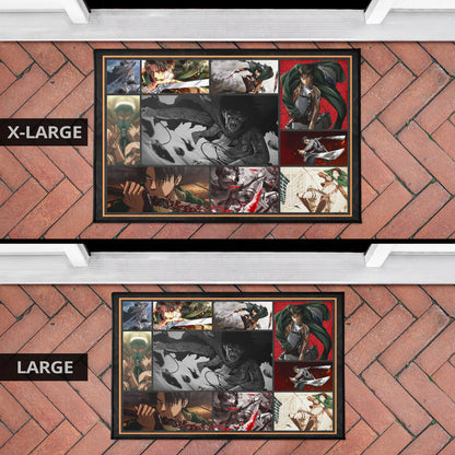 Levi Ackerman Attack On Titan Door Mat Anime Home Decor Custom For Fans NA032103