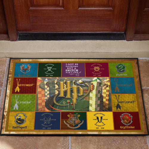 Quidditch At Hogwarts Harry Potter Door Mat Movie Home Decor Custom For Fans NT032102