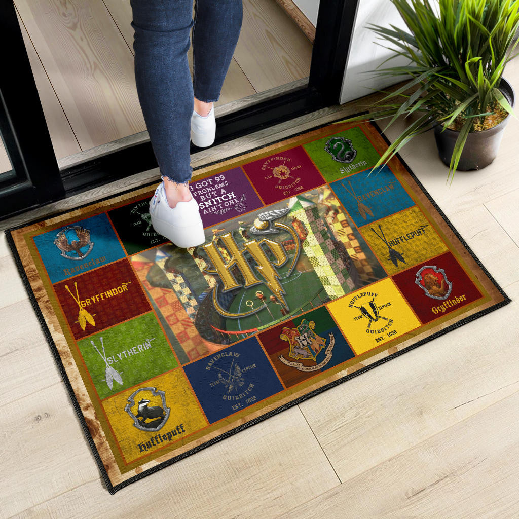 Quidditch At Hogwarts Harry Potter Door Mat Movie Home Decor Custom For Fans NT032102