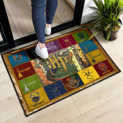 Quidditch At Hogwarts Harry Potter Door Mat Movie Home Decor Custom For Fans NT032102