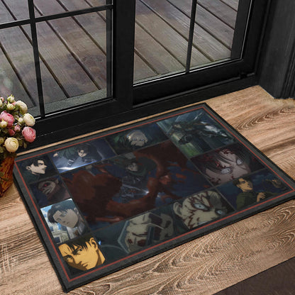 Levi Ackerman Attack On Titan Door Mat Anime Home Decor Custom For Fans NA032104