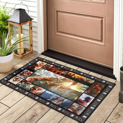 Colossus Titan Attack On Titan Door Mat Anime Home Decor Custom For Fans NA032804