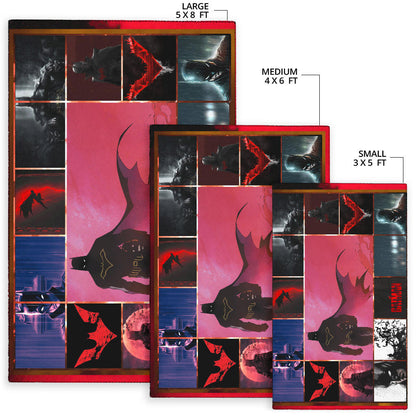 The Bat Man Dark Knight Area Rug Movie Home Decor Custom For Fans NT031401