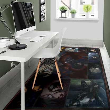 Levi Ackerman Attack On Titan Area Rug Anime Home Decor Custom For Fans NA032104