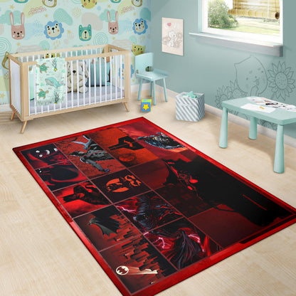 The Bat Man Area Rug Movie Home Decor Custom For Fans NT031501