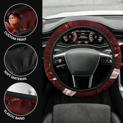 Levi Ackerman Attack On Titan Seat Belt Covers Anime Car Accessories Custom For Fans NA032504