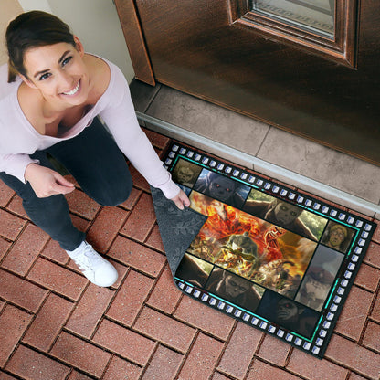 Beast Titan Vs Levi Attack On Titan Door Mat Anime Home Decor Custom For Fans NA032803