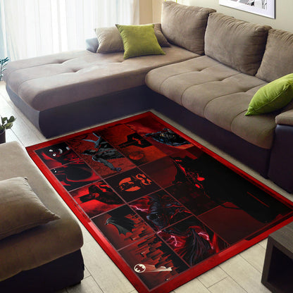 The Bat Man Area Rug Movie Home Decor Custom For Fans NT031501