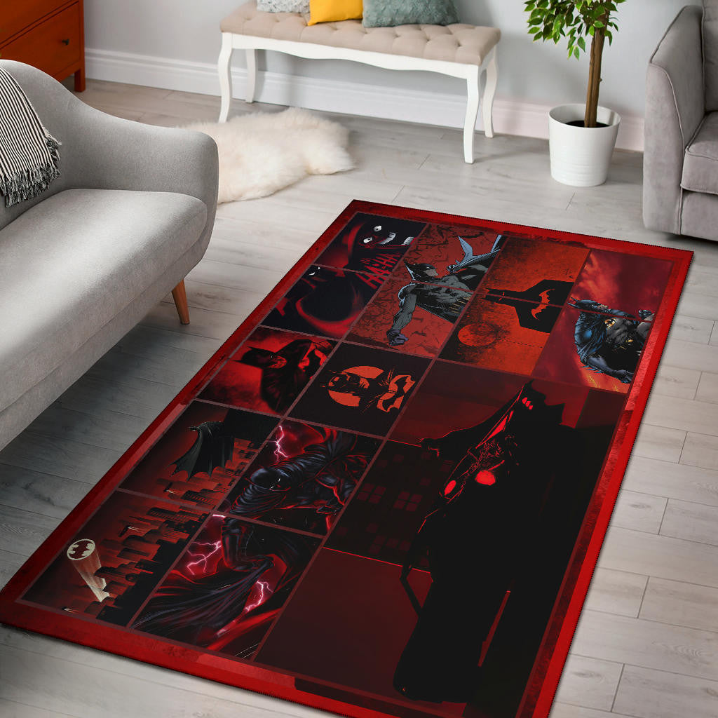 The Bat Man Area Rug Movie Home Decor Custom For Fans NT031501