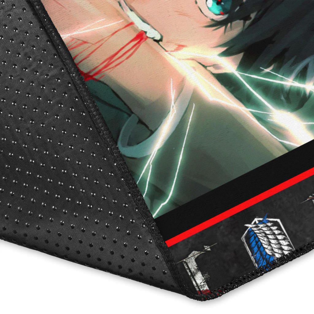 Eren Yeager Attack On Titan Area Rug Anime Home Decor Custom For Fans NA031801