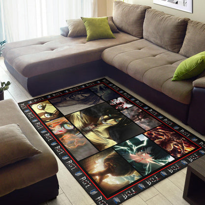 Eren Yeager Attack On Titan Area Rug Anime Home Decor Custom For Fans NA031801