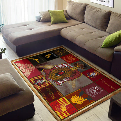 Gryffindor House Harry Potter Area Rug Movie Home Decor Custom For Fans NT032101