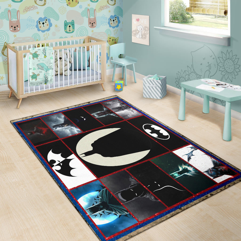 The Bat Man Area Rug Movie Home Decor Custom For Fans NT031502
