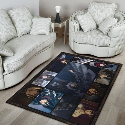 Mikasa Ackerman Attack On Titan Area Rug Anime Home Decor Custom For Fans NA031803