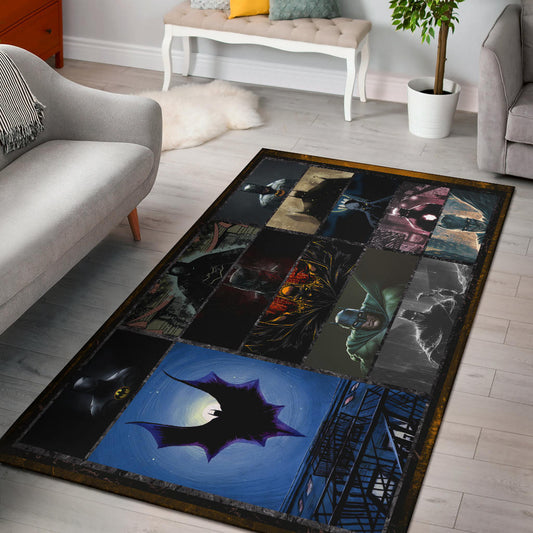The Bat Man Area Rug Movie Home Decor Custom For Fans NT031603