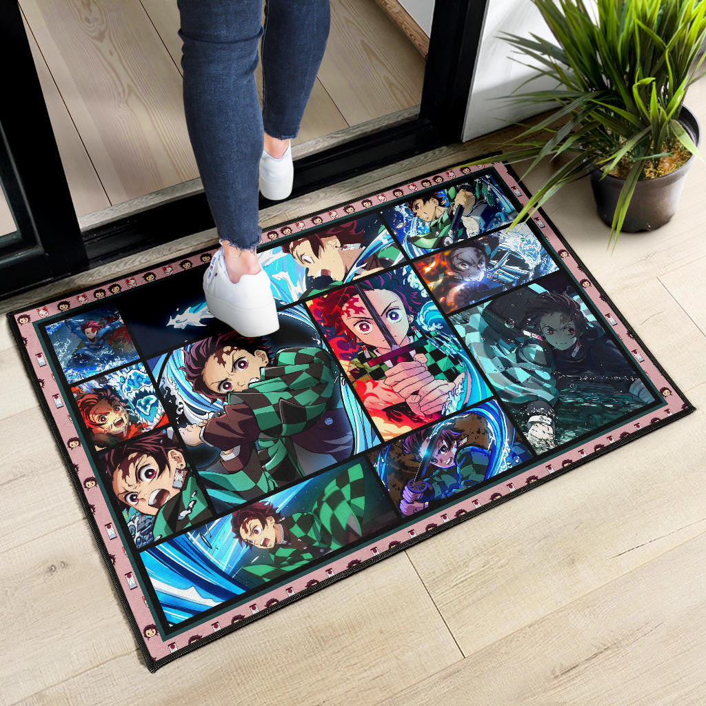 Tanjiro Kamado Demon Slayer Door Mat Anime Home Decor Custom For Fans NA031601