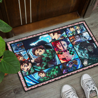 Tanjiro Kamado Demon Slayer Door Mat Anime Home Decor Custom For Fans NA031601