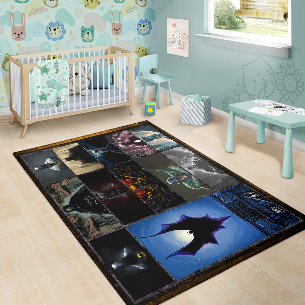 The Bat Man Area Rug Movie Home Decor Custom For Fans NT031603
