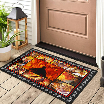 Kyojuro Rengoku Demon Slayer Door Mat Anime Home Decor Custom For Fans NA031501