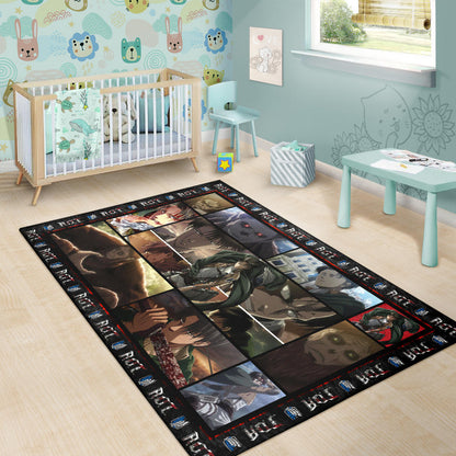 Beast Titan Vs Levi Attack On Titan Area Rug Anime Home Decor Custom For Fans NA032803