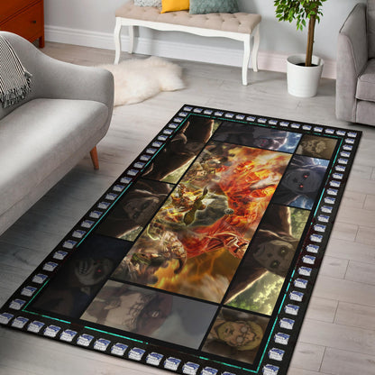 Beast Titan Attack On Titan Area Rug Anime Home Decor Custom For Fans NA032802