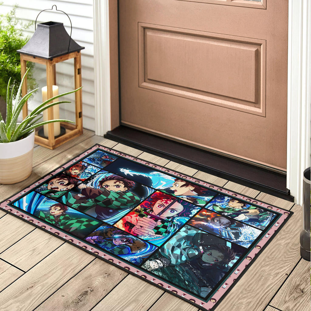 Tanjiro Kamado Demon Slayer Door Mat Anime Home Decor Custom For Fans NA031601