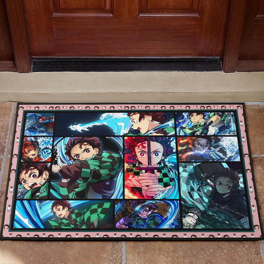 Tanjiro Kamado Demon Slayer Door Mat Anime Home Decor Custom For Fans NA031601
