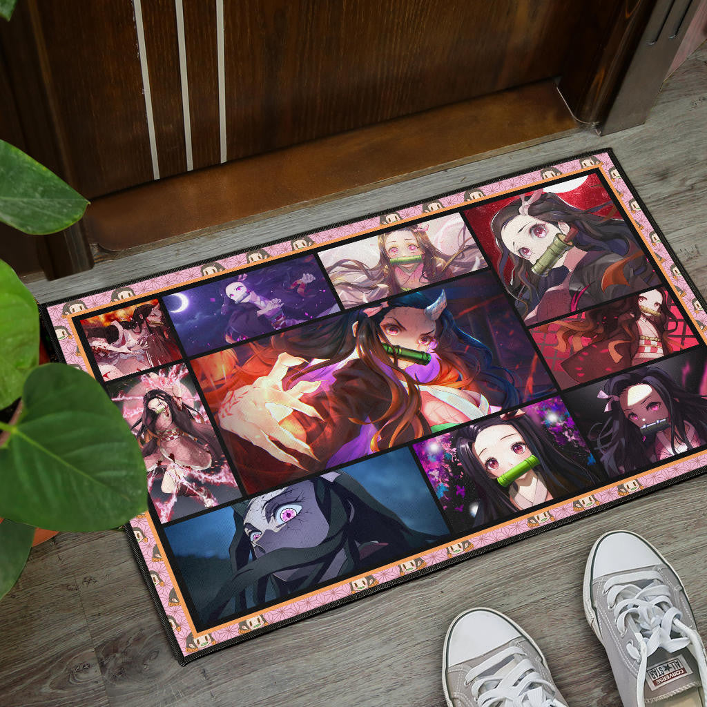 Nezuko Kamado Demon Slayer Door Mat Anime Home Decor Custom For Fans NA031603