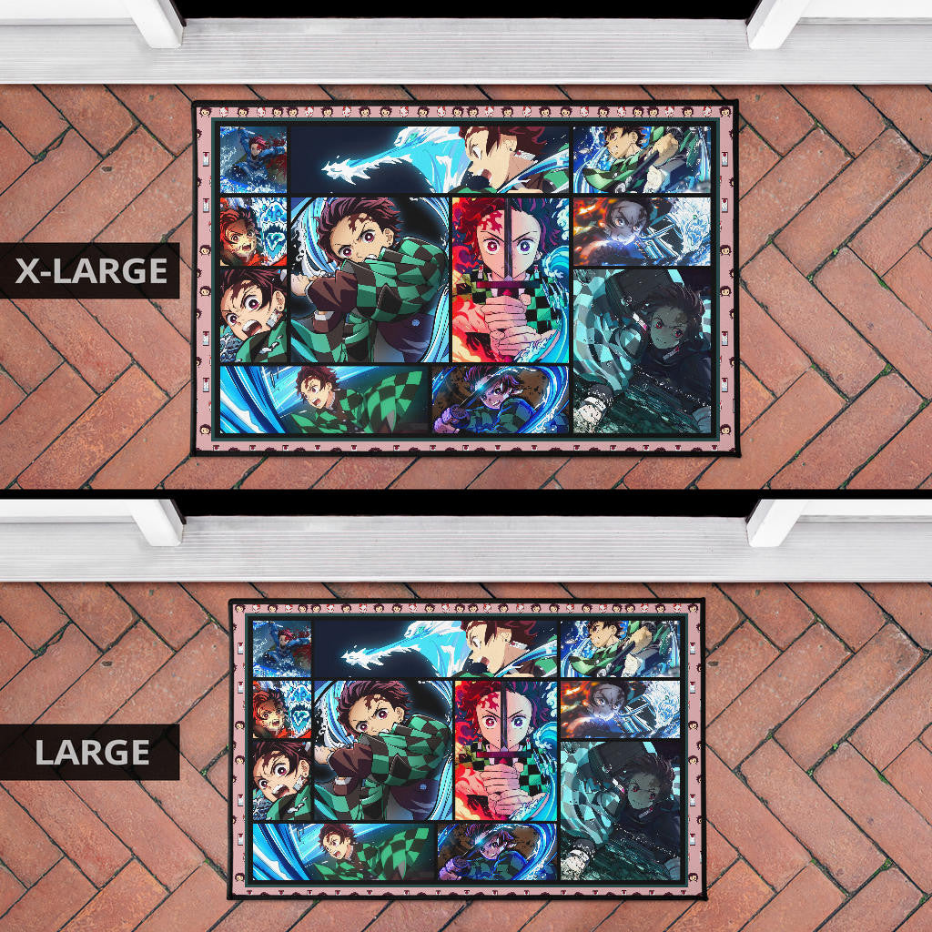 Tanjiro Kamado Demon Slayer Door Mat Anime Home Decor Custom For Fans NA031601