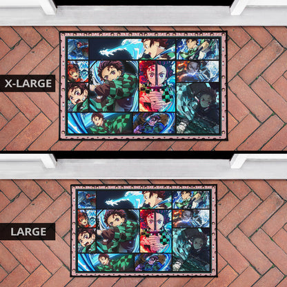 Tanjiro Kamado Demon Slayer Door Mat Anime Home Decor Custom For Fans NA031601